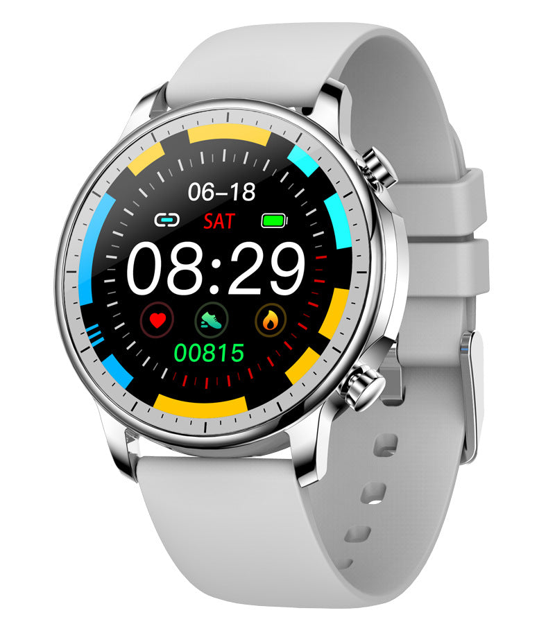 Montres de fréquence cardiaque de sport de Bluetooth de contact complet de cercle de bracelet intelligent de femmes