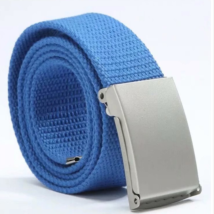 Candy-Colored Canvas Belts for Men
