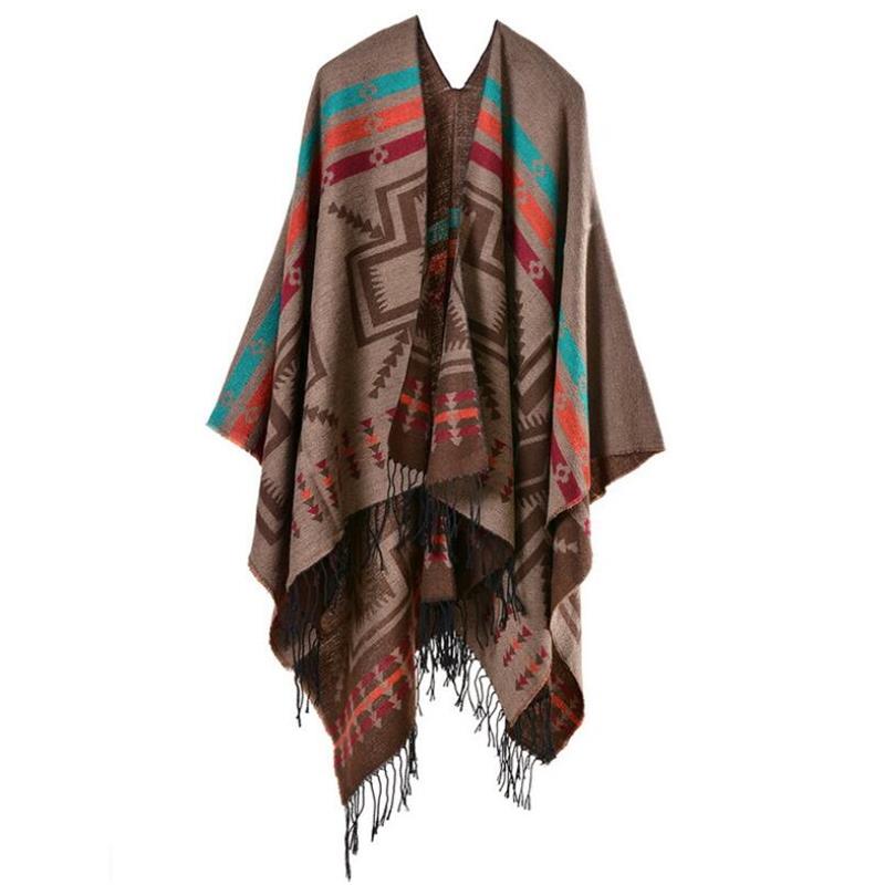 Split shawl scarf