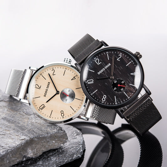 Unisex Wooden Dial Casual Watches