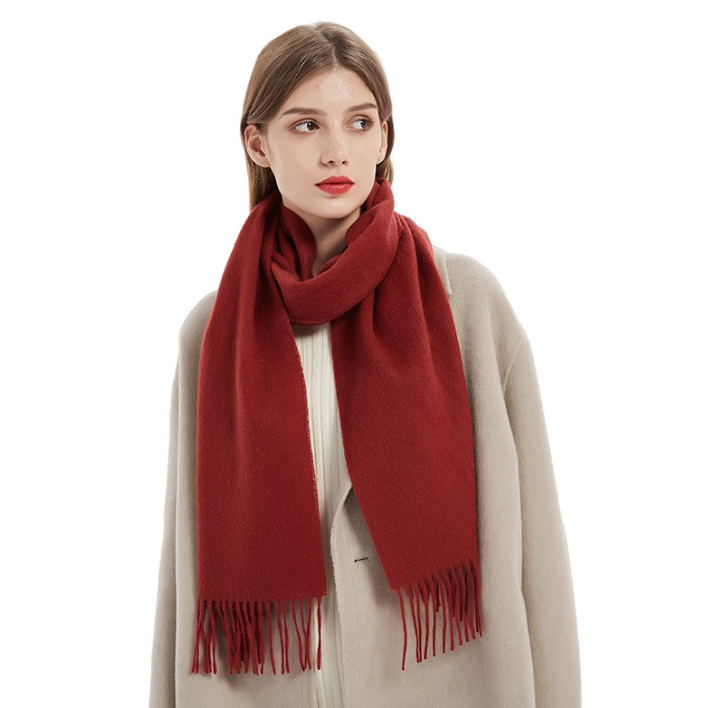 Women's Solid Color Cashmere Warm Scarf