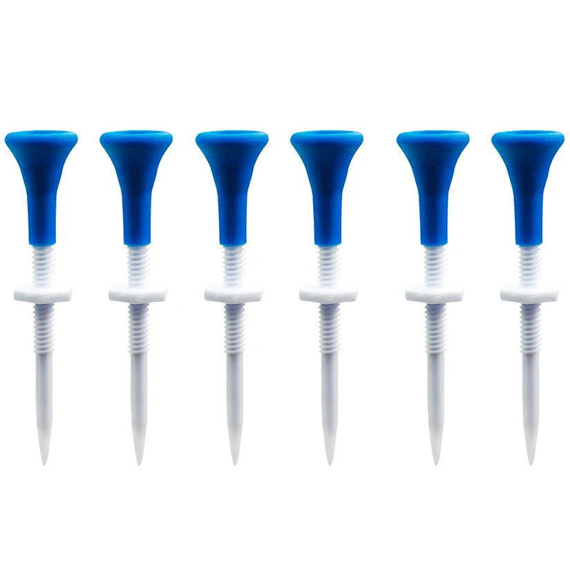 Adjustable Height Blue Plastic Golf Tees