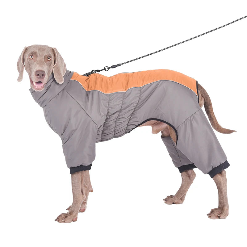Adjustable Winter Waterproof Four Legged Dog Coat