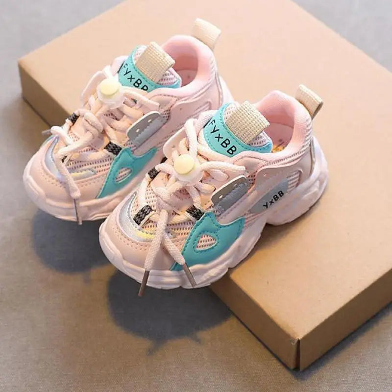 Breathable Mesh Little Kids Casual Sneakers