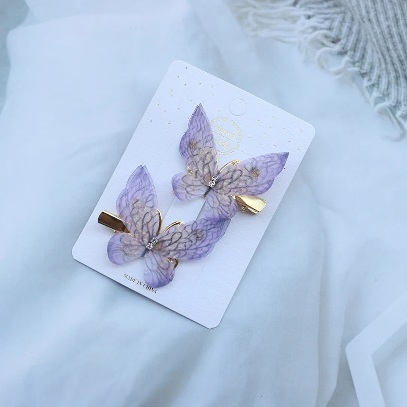 Colorful Butterfly Hair Clips