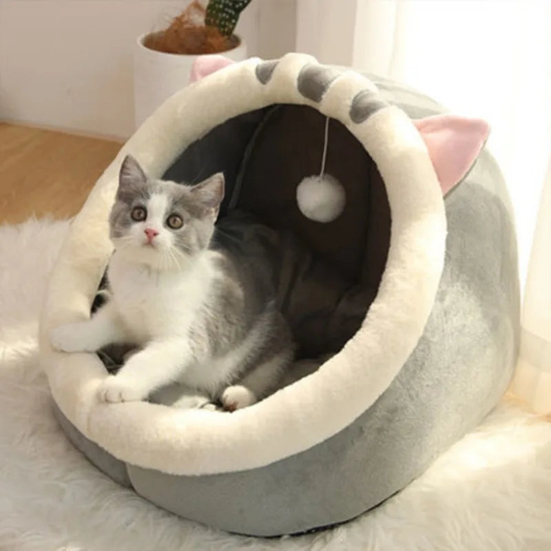 Comfortable Warm Detachable Cozy Cave Dog Bed
