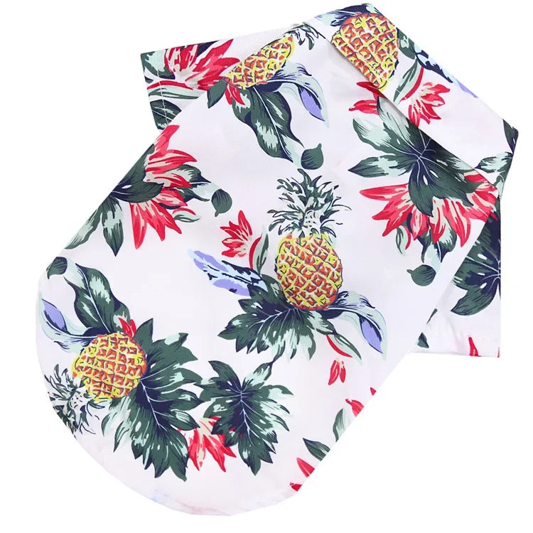 Floral Printed SmallMedium Dog Summer Clothes
