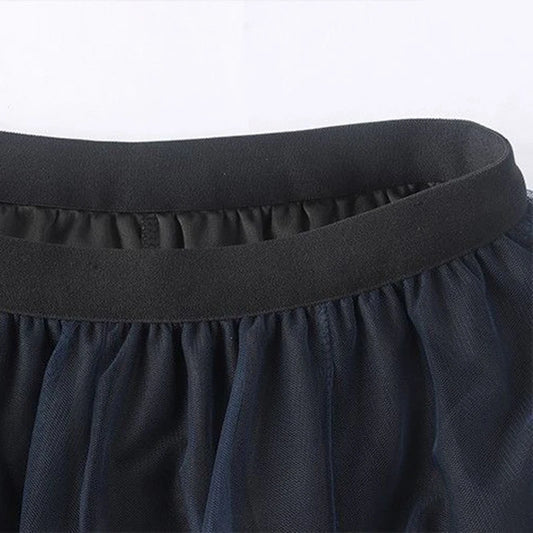tulle pleated skirt