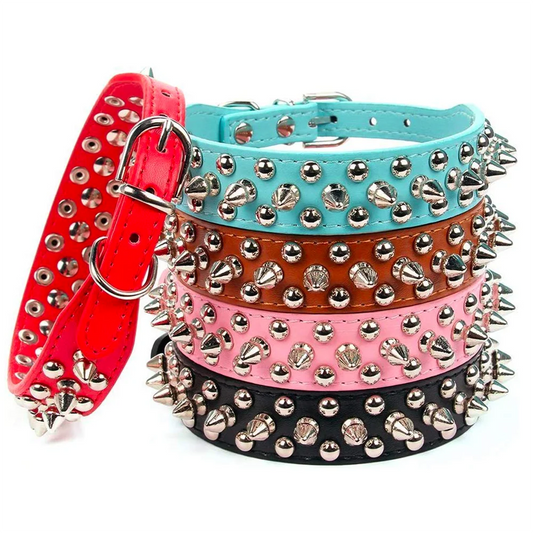 Adjustable Leather Pet Dog collar - Leather Neck Strap Supplies