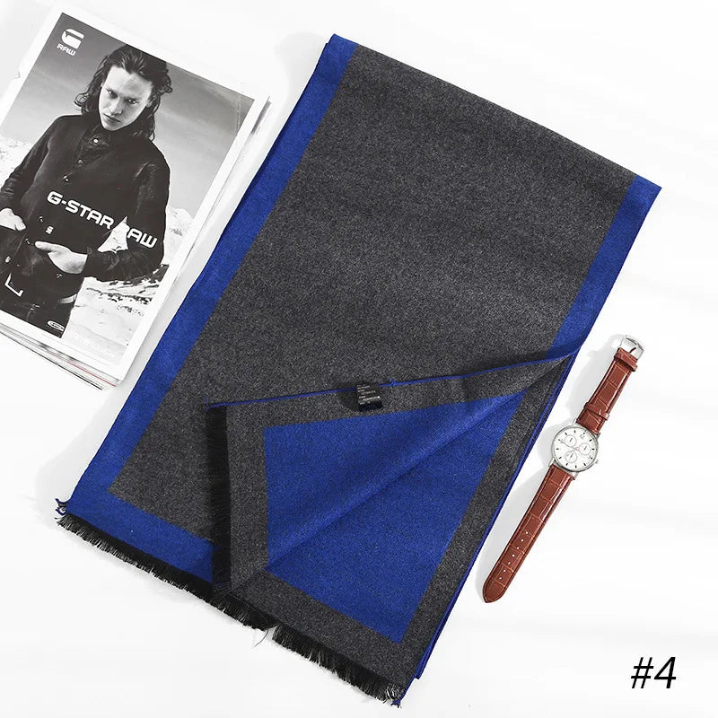 Classic Thick Cashmere Scarf for Men