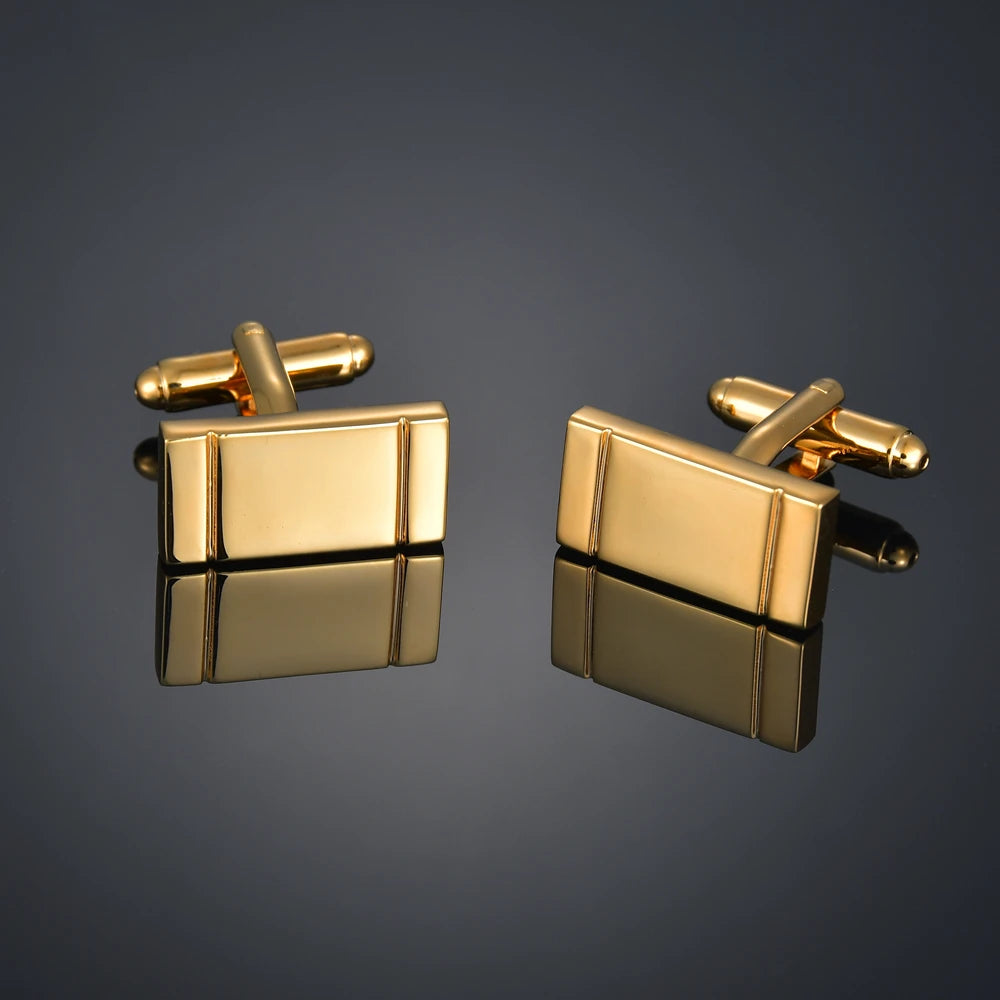 Men's 18k Gold Plated Letter Cufflinks