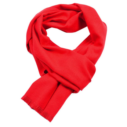 Winter Warm Solid Color Cashmere Scarf for Men