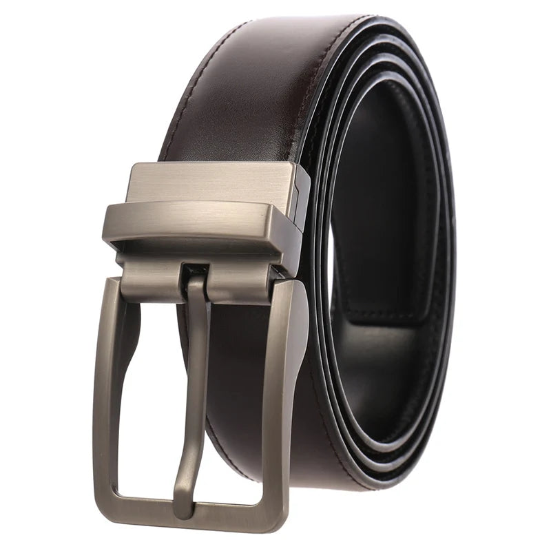 Ceinture réversible en cuir pour hommes pour jeans