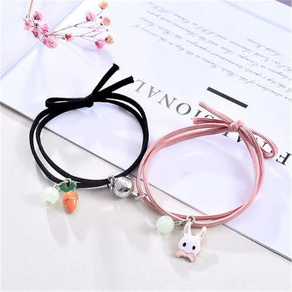 Cat Star Moon Bracelet Couple Charm Handmade Adjustable Bracelet