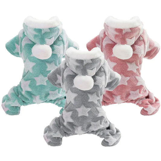 Small Dog Clothes - Autumn Winter Puppy Hooded