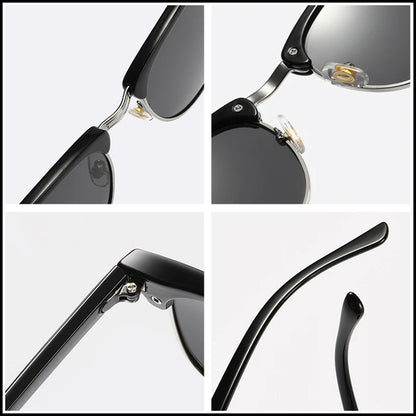 Unisex Retro Square Polarized Sunglasses