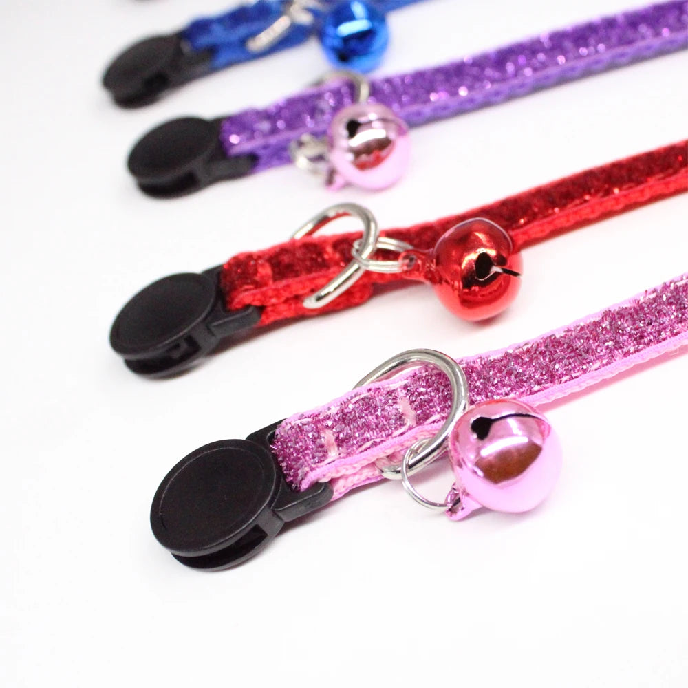 Adjustable Cat Collars - Personalized Pet Collars With Name ID Tag