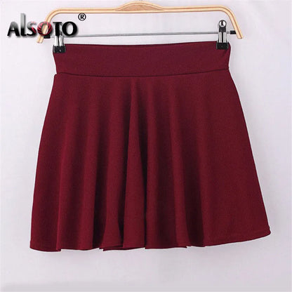 Women Winter Elastic Faldas Midi Skirts