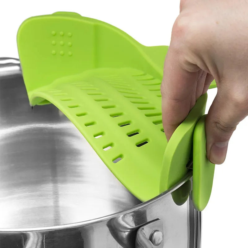 Clip-on Silicone Strainer for Pan/Pot