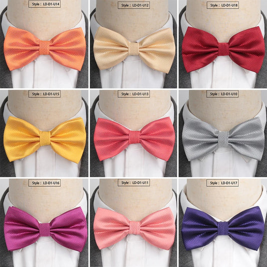 Men's Solid Color Butterfly Party Wedding Bow Tie