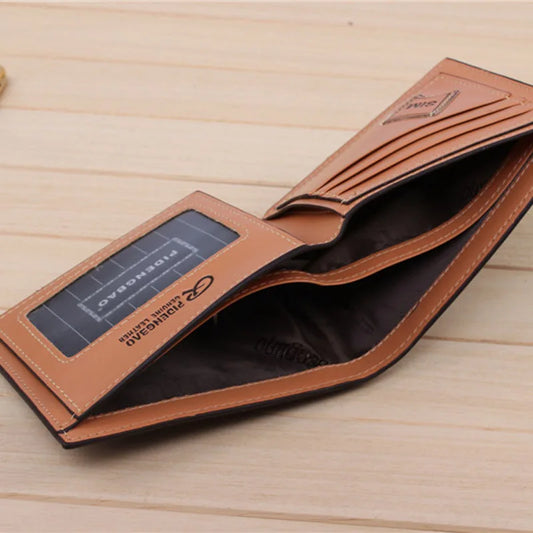 High-Quality Men's PU Leather Wallet with Card Holders