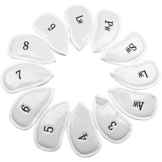 Set mit 12 PU-Golf-Eisenschlägerabdeckungen