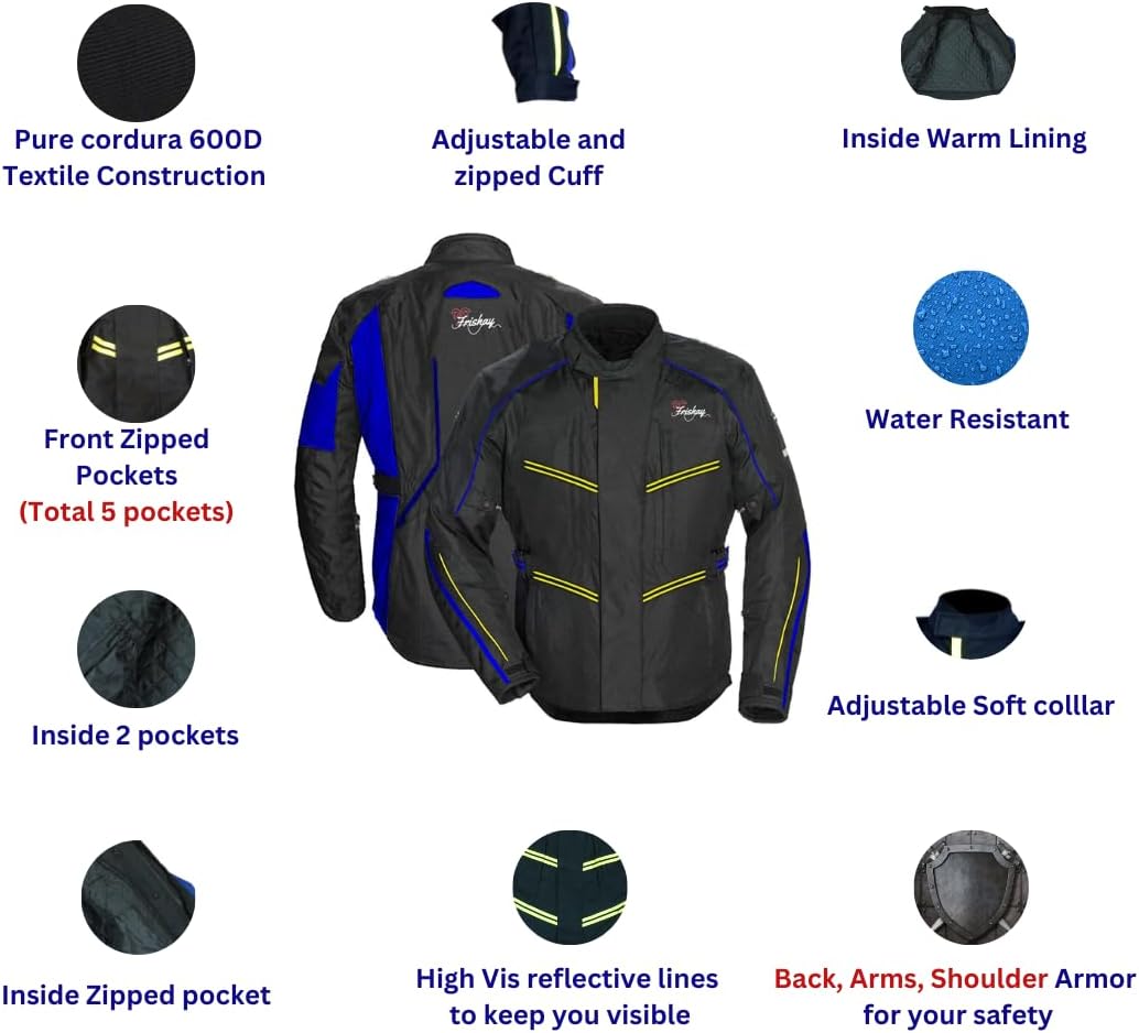 High Vis Armored, high vis motorcycle jacket, motor jacket, protective motorcycle jacket, thermal jacket