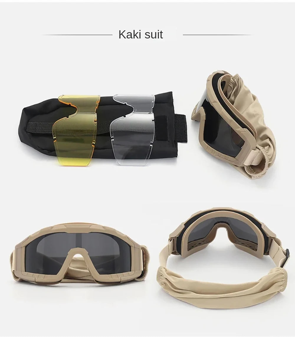 Men's Tactical Airsoft Paintball Prescription Sports Goggles