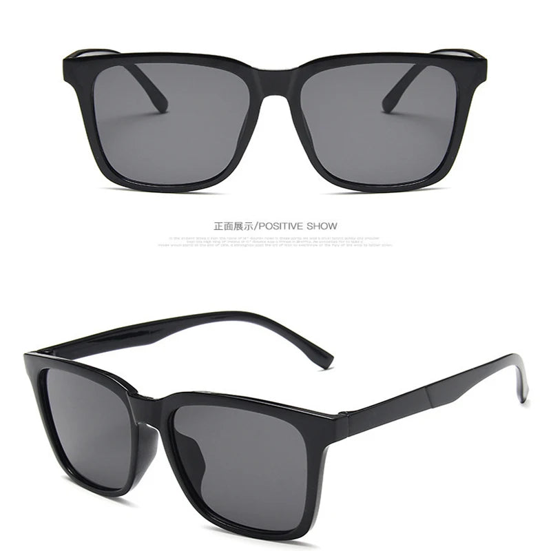 Men's Square Driving Shades Vintage Designer Sunglasses