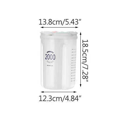 Rotating Sealed Plastic Storage Box for Kitchen Dry Food and Rice