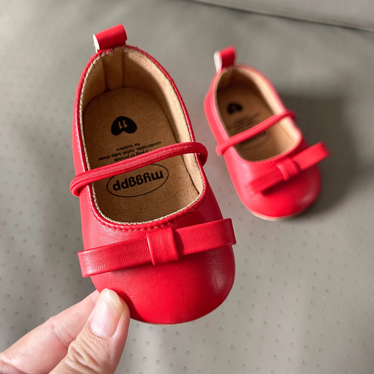 Bowknot Baby Princess Flat Leather Shoes