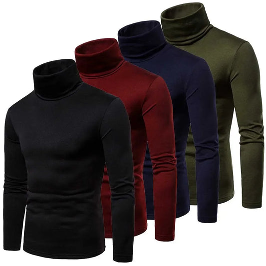 Lässiger Rollkragenpullover für Herren – Winter
