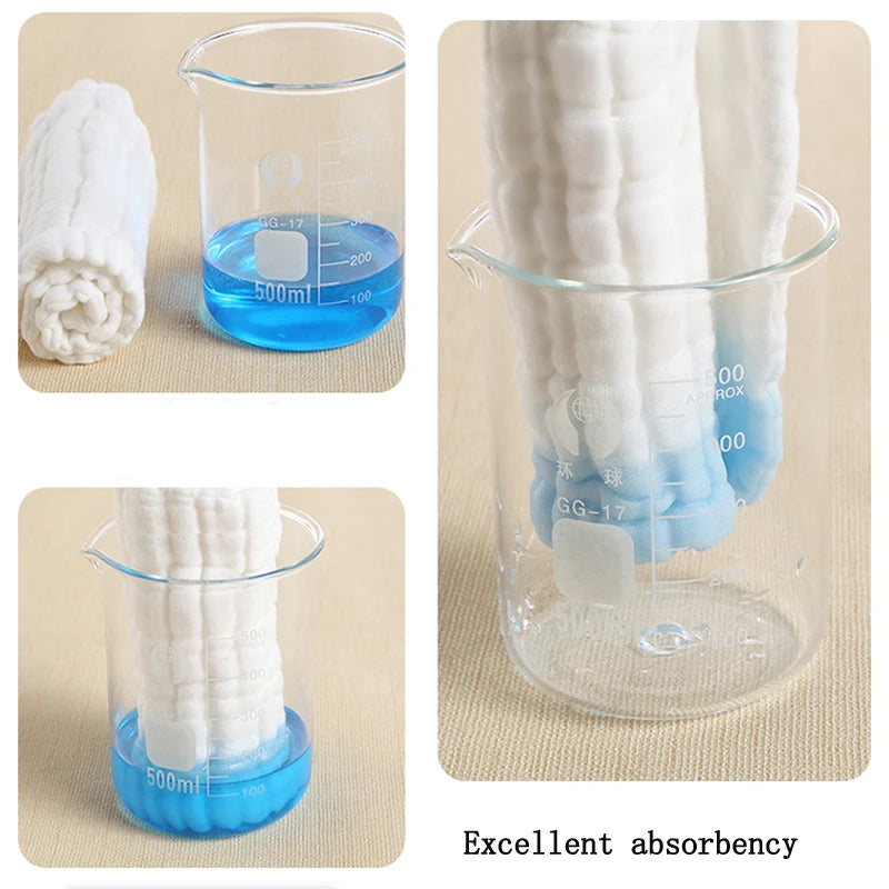 5PCS  6-Layer Cotton Baby Bath Towel