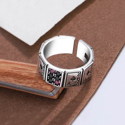 Vintage-inspired open cuff finger couple rings
