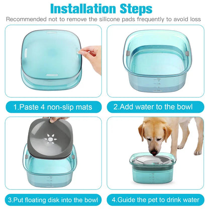 2L Dog Water Bowl - Pet Water Dispenser
