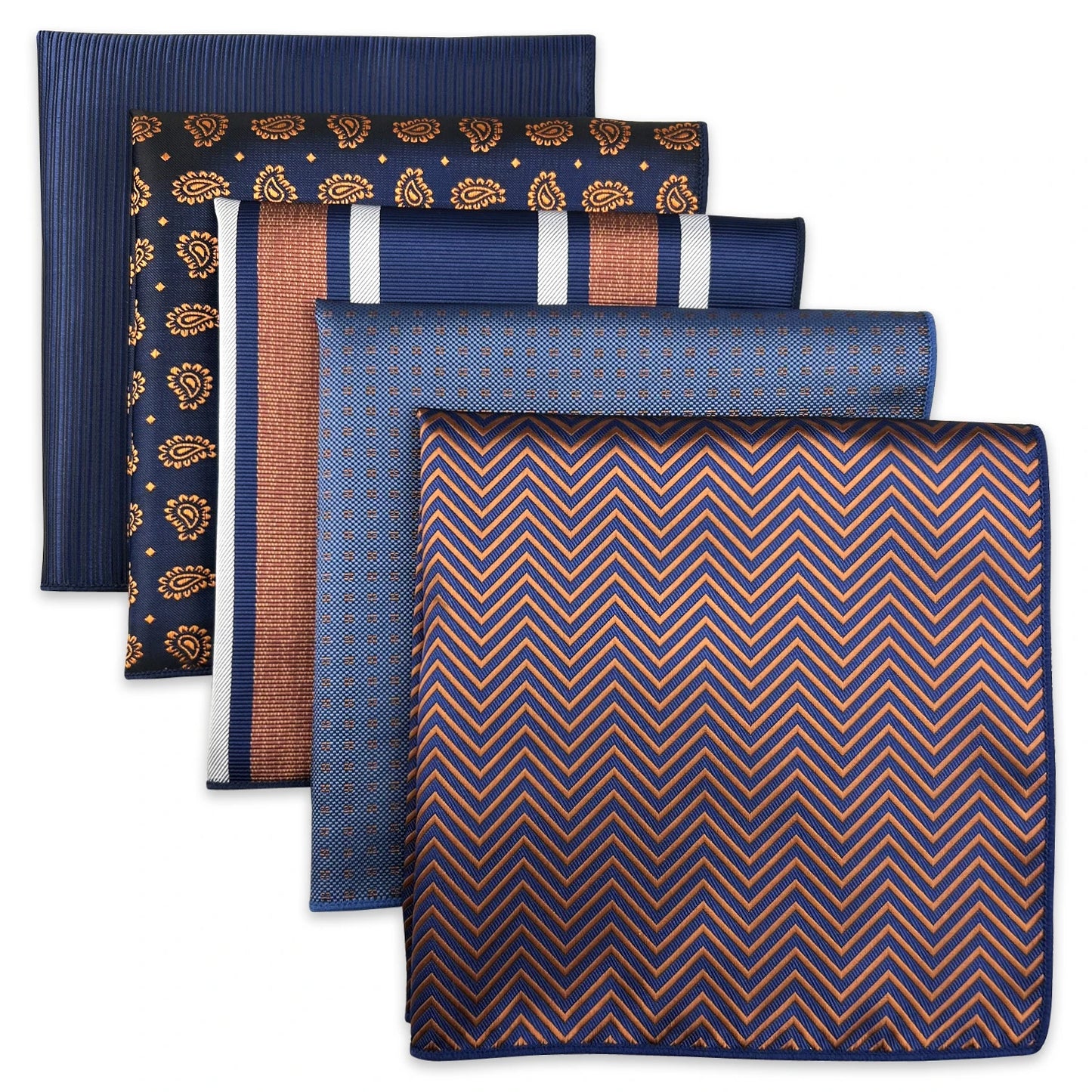 Colorful Assorted Men's Silk Pocket Square Handkerchiefs