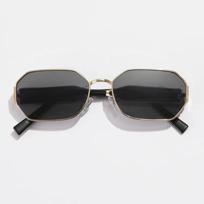 Women's Retro Metal Rectangle Sunglasses