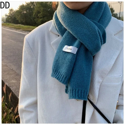 Men's Knitted Wool Soft Scarf