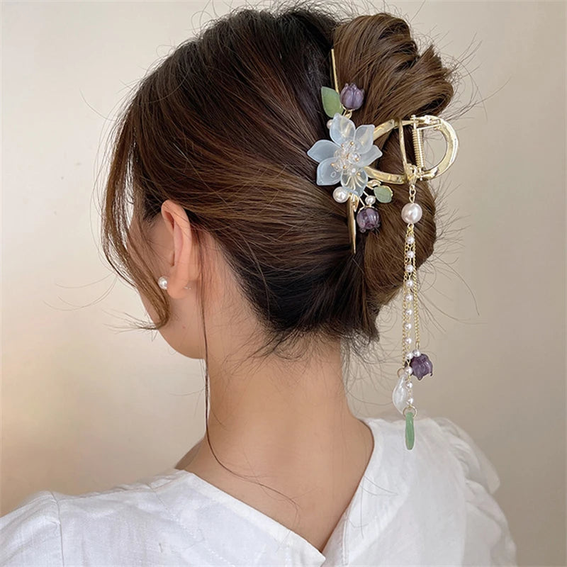 Flower Shark Clip - Headwear Hair Accessories