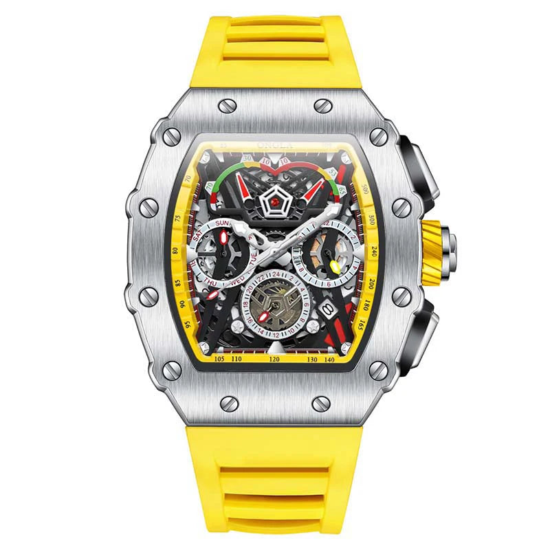 Multifunktionale wasserdichte Sport-Chronographenuhr für Herren