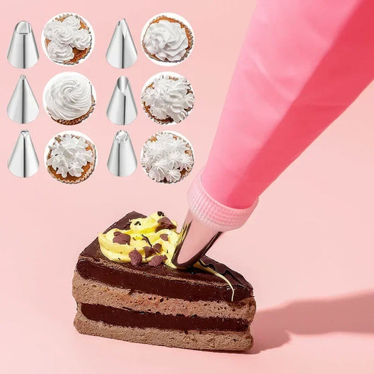 Bakery Cake Decorating Set Nozzles & Pastry Bags