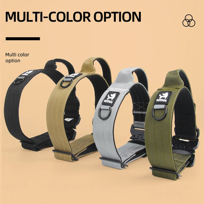 Dog Collar Military Tactical - Adjustable Training Collars for Large Dogs