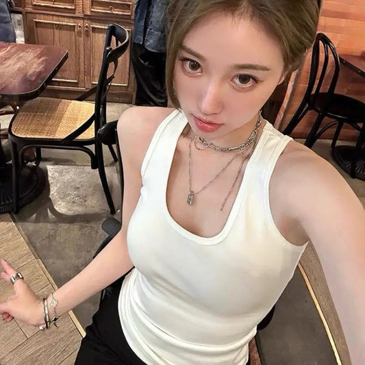 Débardeur de fitness surdimensionné sans manches en coton pour hommes