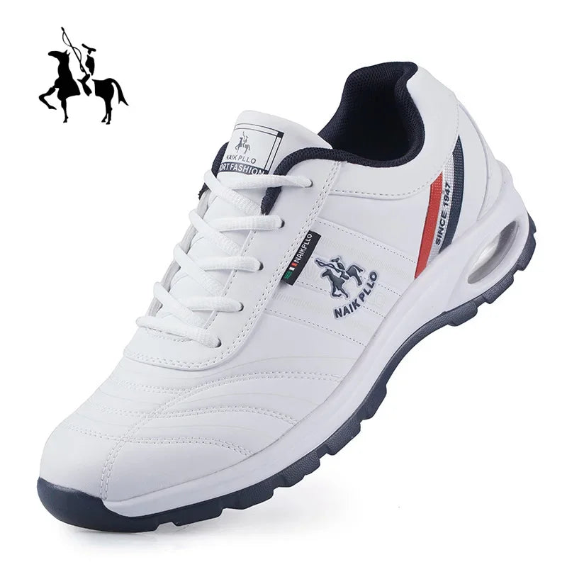 Men Leather Casual Shoes – Comfortable Sports Walking Sneaker