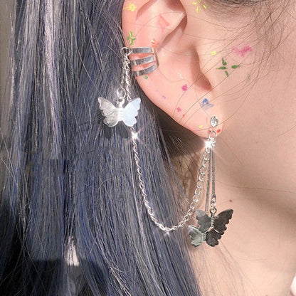 Women's Butterfly Ear Cuff Clip Earrings