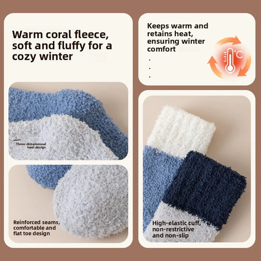Chaussettes antidérapantes en coton pour bébé, 4 paires, quatre saisons, pour nouveau-né