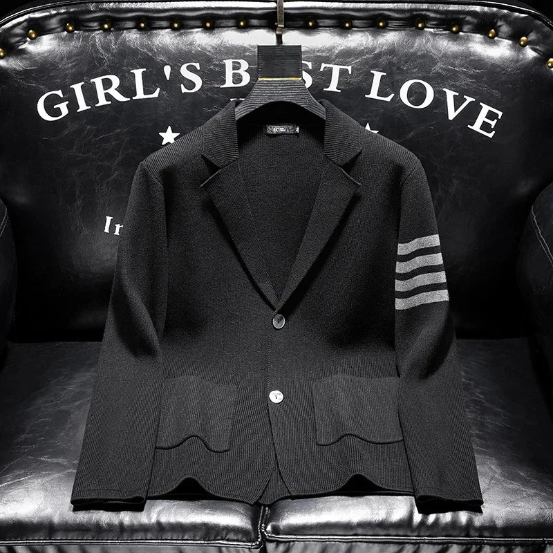 Herbst Langarm Gestrickte Offene Strickjacke männer Design Koreanischen Stil Vielseitig Trendy Luxus Casual