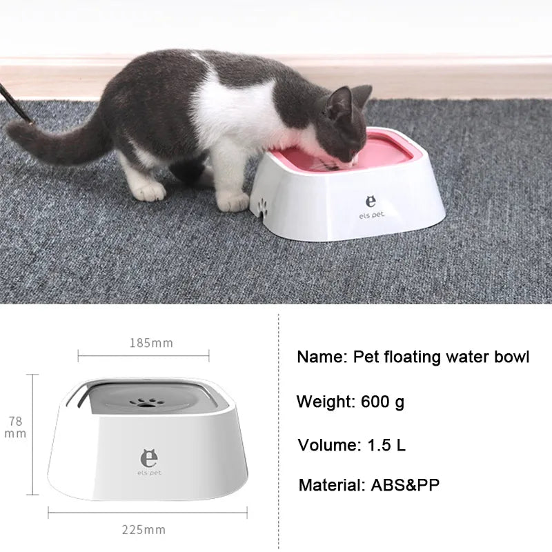 Dog Drinking Water Bowl - Plastic Anti-Over Dog Bowl