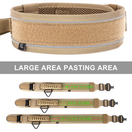 Personalized Adjustable Tactical Military Dog Collar