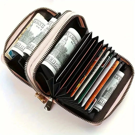 Double Zipper Large Capacity Coin Wallet